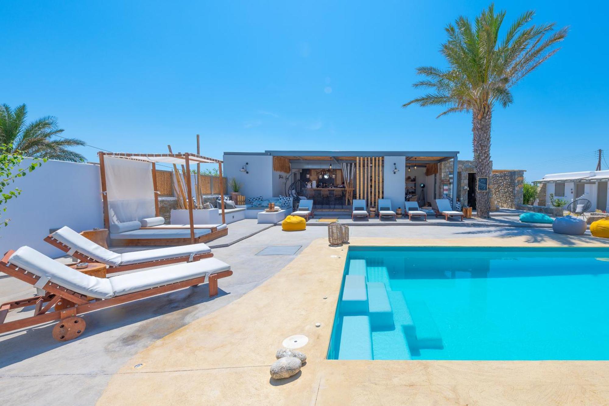 White And Grey Apartment Mykonos Town Exterior foto