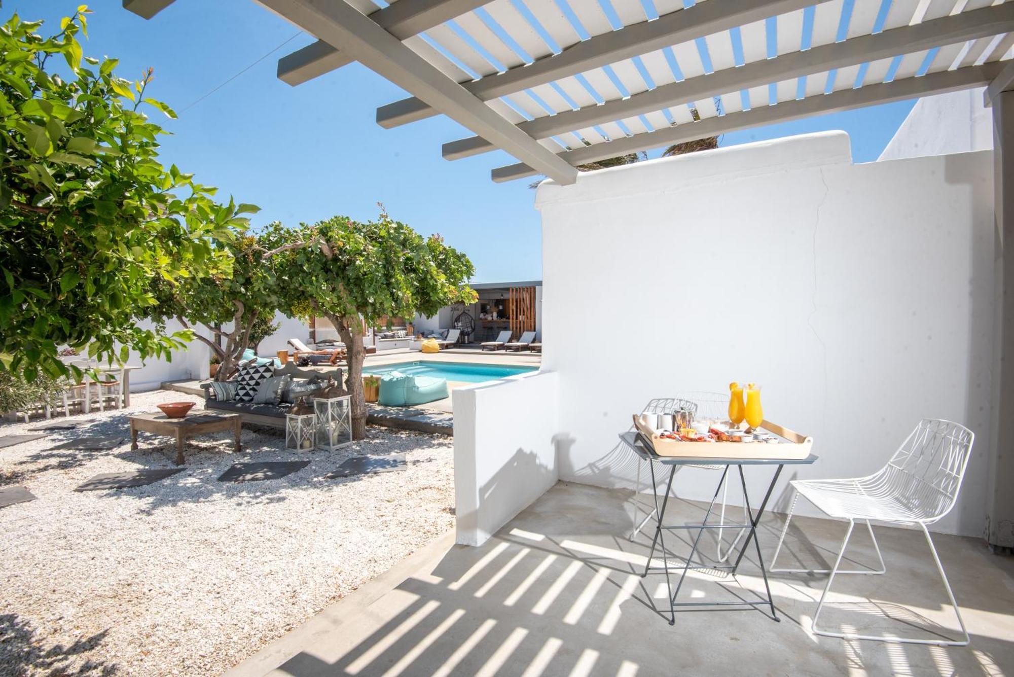 White And Grey Apartment Mykonos Town Exterior foto