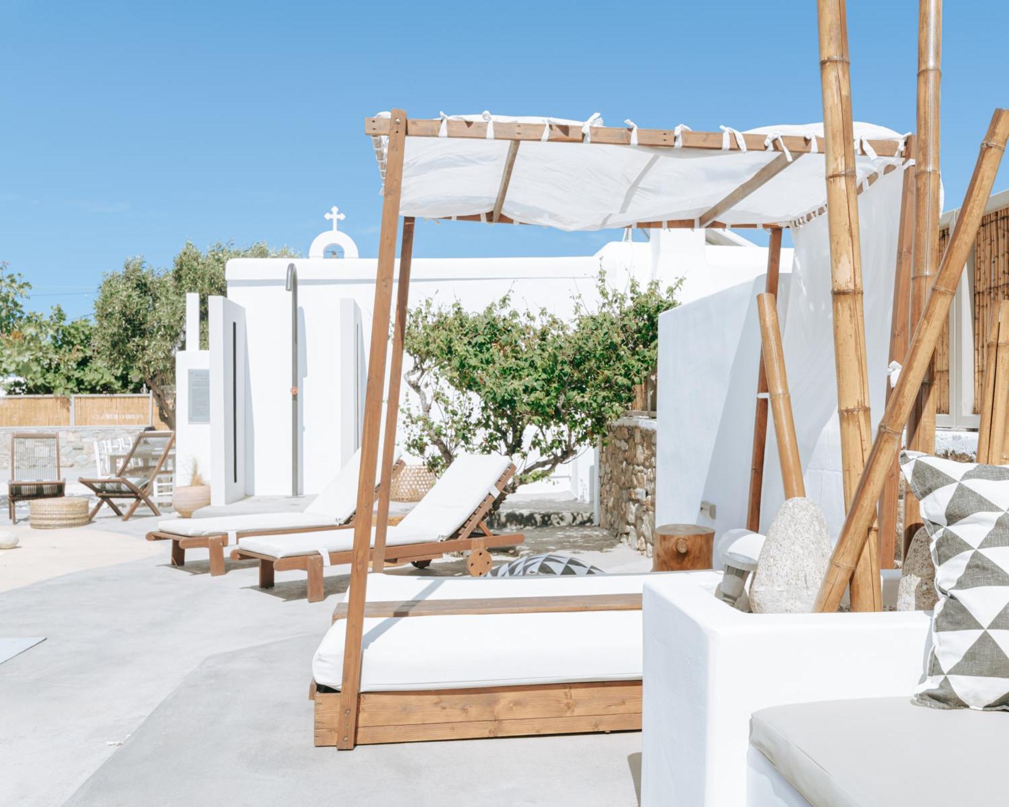 White And Grey Apartment Mykonos Town Exterior foto